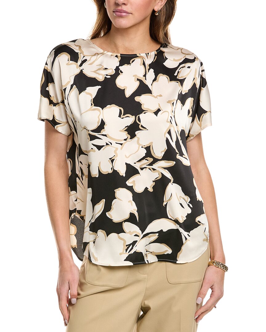 Anne Klein womens Bateau Top, m, Black